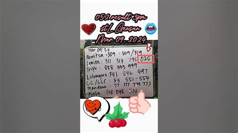 3pm result today gensan